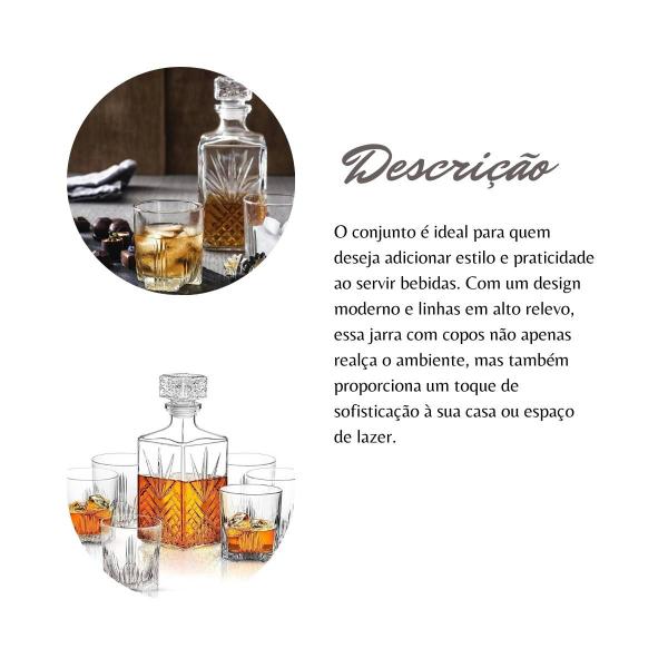 Imagem de Jogo de whisky com 6 copos 285ml selecta dayhome