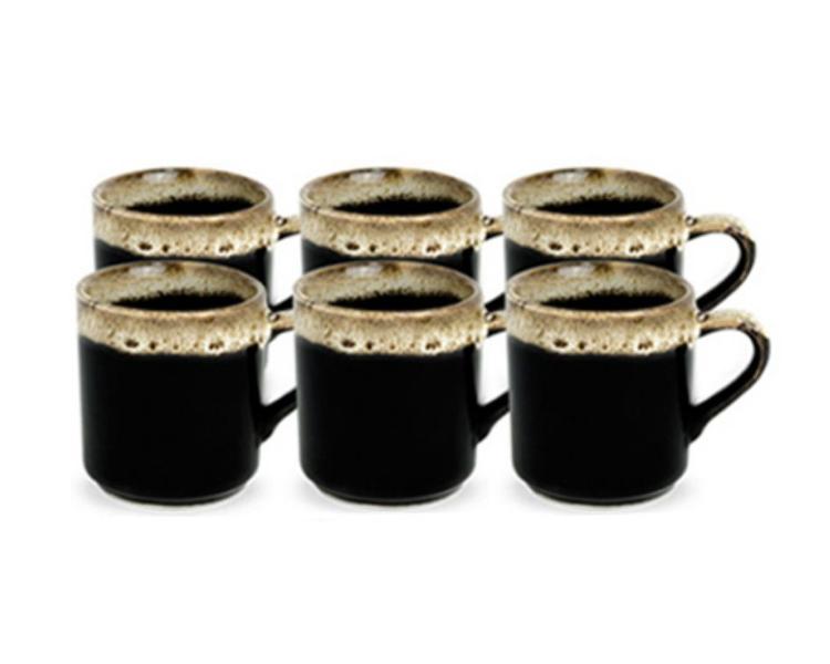 Jogo De Xicara Para Cafe Canequinha Porcelana 6 Pecas 50ml - Hr Horacilio Imagem de Jogo De Xicara Para Cafe Canequinha Porcelana 6 Pecas 50ml