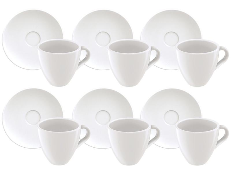 Imagem de Jogo de Xícaras de Café de Porcelana 95ml