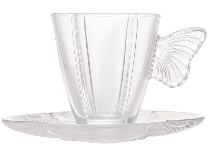 Jogo de Xícaras de Chá 180ml Wolff Butterfly 4 Peças Imagem de Jogo de Xícaras de Chá 180ml Wolff Butterfly 4 Peças