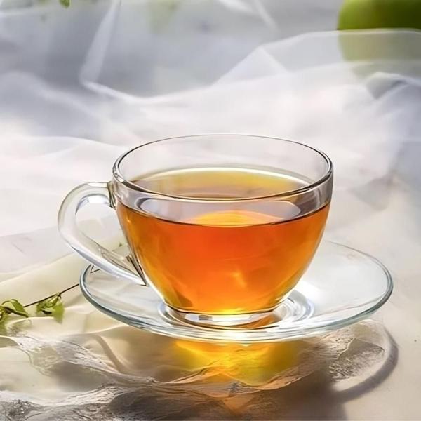Jogo De Xícaras E Pires Em Vidro 12peças Para Chá Café 200ml - Horizonte Imagem de Jogo De Xícaras E Pires Em Vidro 12peças Para Chá Café 200ml