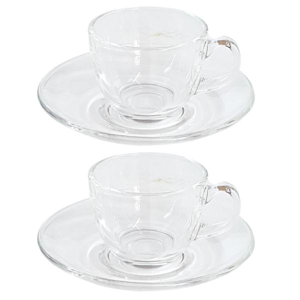 Jogo De Xícaras Para Café 50ml 4 Peças Vidro Premium - Sweet Home Imagem de Jogo De Xícaras Para Café 50ml 4 Peças Vidro Premium