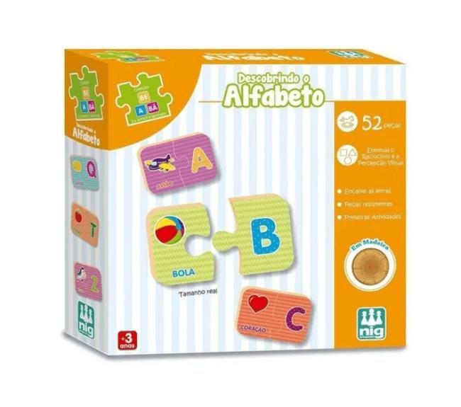Jogo Descobrindo O Alfabeto Be A Bá 52 Peças Nig Brinquedos Imagem de Jogo Descobrindo O Alfabeto Be A Bá 52 Peças Nig Brinquedos