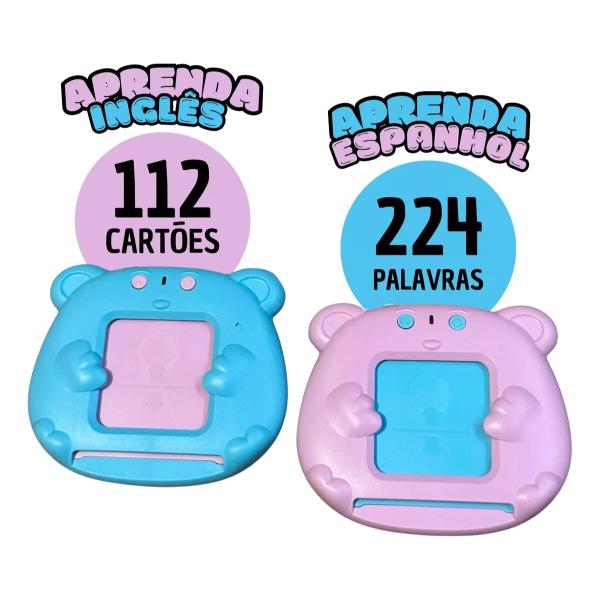 Jogo Didático Brinquedo Aprender Palavras Inglês e Espahol Infantil Educacional Cognitivo Educativo Presente Criança - Art Brink Imagem de Jogo Didático Brinquedo Aprender Palavras Inglês e Espahol Infantil Educacional Cognitivo Educativo Presente Criança