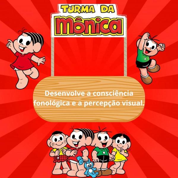 Jogo Didático Encaixe As Sílabas Turma Da Mônica Pçs Madeira - Nig Brinquedos Imagem de Jogo Didático Encaixe As Sílabas Turma Da Mônica Pçs Madeira