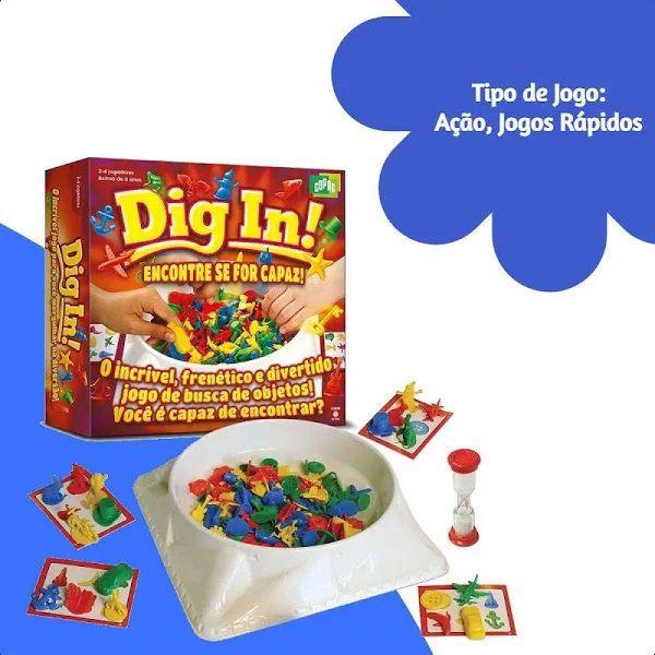 Jogo DIG IN Encontre SE FOR Capaz Copag 31092 Imagem de Jogo DIG IN Encontre SE FOR Capaz Copag 31092