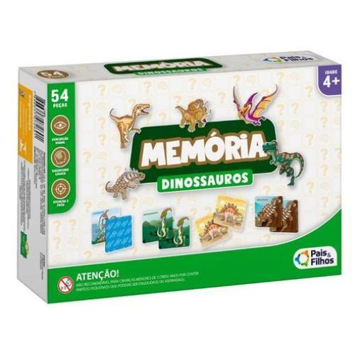 Imagem de Jogo Divertido Da Memória Dinossauros Pais e Filhos