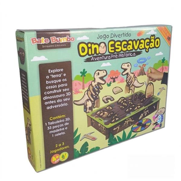 Jogo divertido dino escavação - bate bumbo Imagem de Jogo divertido dino escavação - bate bumbo