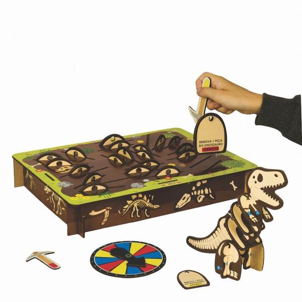 Jogo divertido dino escavação - bate bumbo Imagem de Jogo divertido dino escavação - bate bumbo