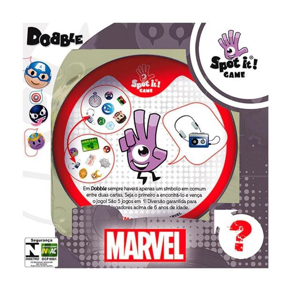 Imagem de Jogo Dobble: Marvel Emoji, Galápagos Jogos - DOB019