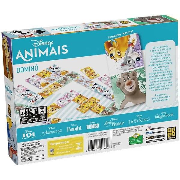 Jogo - Dominó de Animais Disney - Grow - 4068 Imagem de Jogo - Dominó de Animais Disney - Grow - 4068