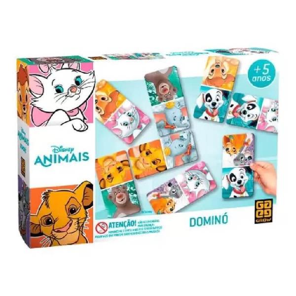 Jogo - Dominó de Animais Disney - Grow - 4068 Imagem de Jogo - Dominó de Animais Disney - Grow - 4068