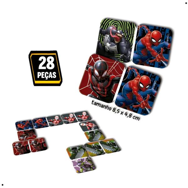 Imagem de Jogo Dominó Infantil Homem Aranha Educativo Spider Man 8015