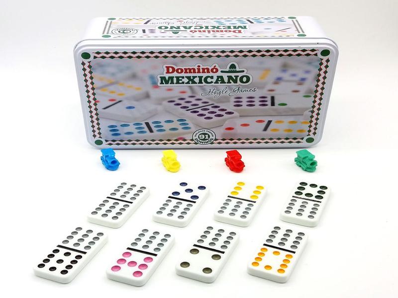 Jogo Dominó Mexicano Trem 91 Pedras Branco - Hoyle Imagem de Jogo Dominó Mexicano Trem 91 Pedras Branco