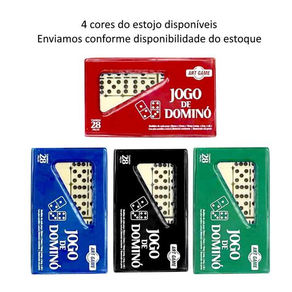 Jogo Dominó para Família de Osso 28 Peças Art Brink Imagem de Jogo Dominó para Família de Osso 28 Peças Art Brink