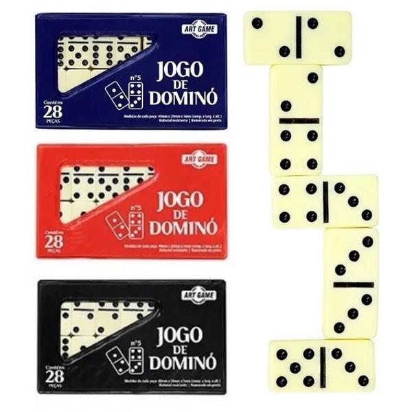 Jogo Dominó para Família de Osso 28 Peças Art Brink Imagem de Jogo Dominó para Família de Osso 28 Peças Art Brink