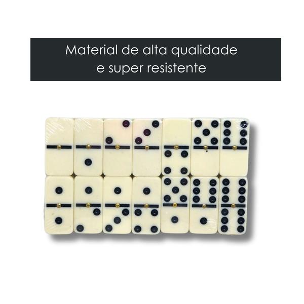 Jogo Dominó Profissional Lata C/ 28 Peças Original - Jogo Para Amigos E Família - Double Six - Ravi Imagem de Jogo Dominó Profissional Lata C/ 28 Peças Original - Jogo Para Amigos E Família - Double Six