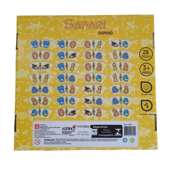 Jogo Domino Safari em Madeira +4 Anos 28 Pecas - Brincadeira de Criança Imagem de Jogo Domino Safari em Madeira +4 Anos 28 Pecas - Brincadeira de Criança