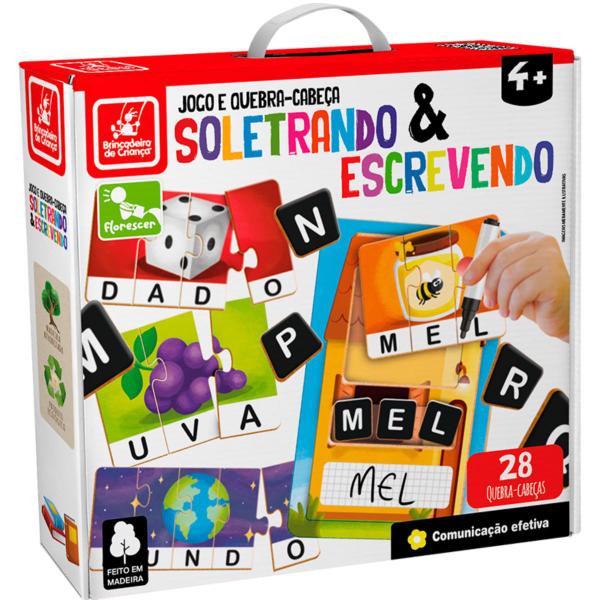 Imagem de Jogo e Quebra-cabeça Soletrando e Escrevendo Montessori