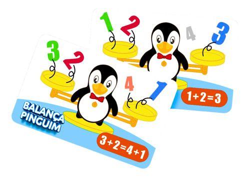 Imagem de Jogo Educativo Balança Pinguim Matemática Infantil