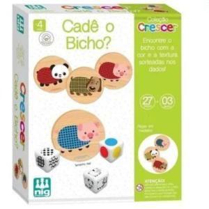 Imagem de Jogo Educativo Cadê o Bicho - Nig Brinquedos