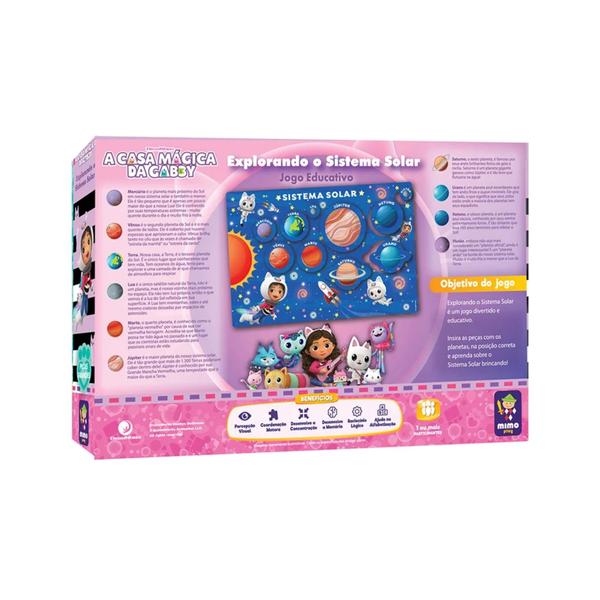 Imagem de Jogo Educativo Conhecendo o Sistema Solar Gabby Mimo Toys - 2161