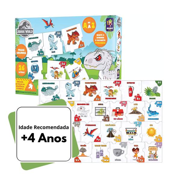 Jogo Educativo das Letras Jurassic World Mimo Toys - 2047 Imagem de Jogo Educativo das Letras Jurassic World Mimo Toys - 2047