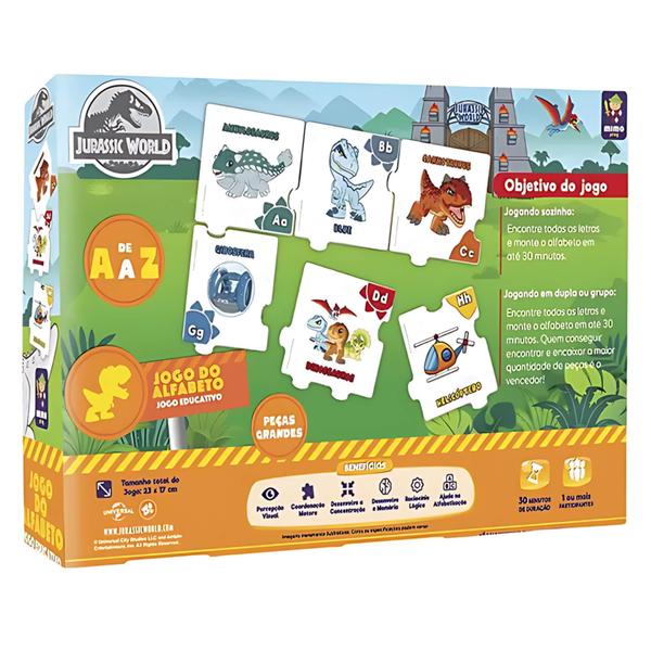 Jogo Educativo das Letras Jurassic World Mimo Toys - 2047 Imagem de Jogo Educativo das Letras Jurassic World Mimo Toys - 2047