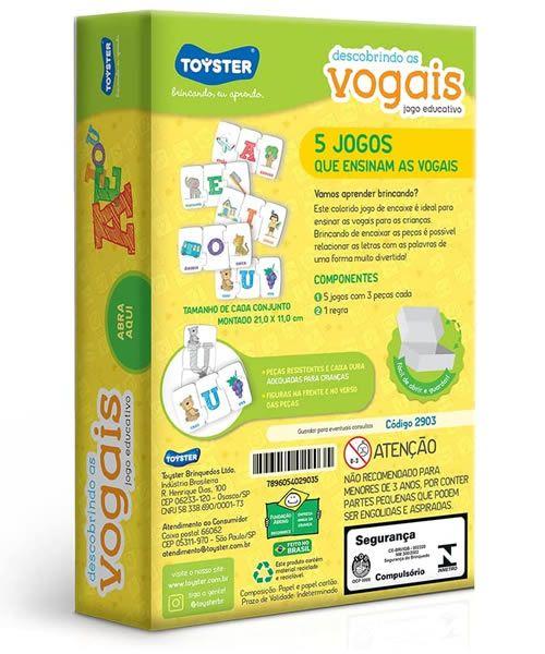 Imagem de Jogo Educativo - Descobrindo As Vogais - Toyster - 2903