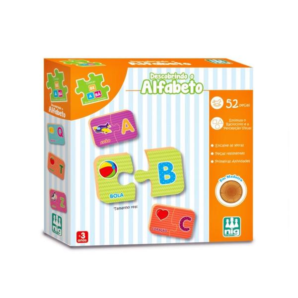 Jogo Educativo Descobrindo O Alfabeto Coleção Be A Bá - Nig Brinquedos Imagem de Jogo Educativo Descobrindo O Alfabeto Coleção Be A Bá - Nig Brinquedos