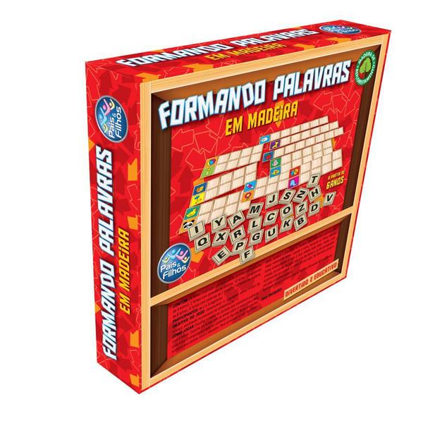Jogo Educativo Formando Palavras Alfabetização Em Madeira - Pais & Filhos Imagem de Jogo Educativo Formando Palavras Alfabetização Em Madeira