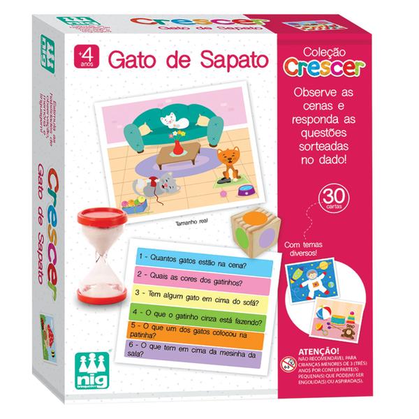 Imagem de Jogo Educativo Gato de Sapato - Coleção Crescer