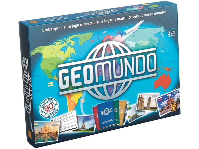 Imagem de Jogo Educativo Geomundo de Tabuleiro Grow