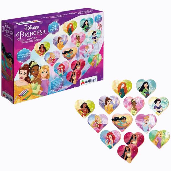 Imagem de Jogo Educativo Infantil Memória Princesa Disney Xalingo