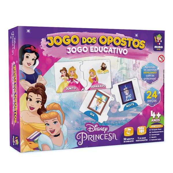 Imagem de Jogo Educativo - Jogo dos Opostos - Princesas Disney