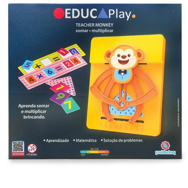 Imagem de Jogo Educativo Macaco Matemático Educaplay - Polibrinq