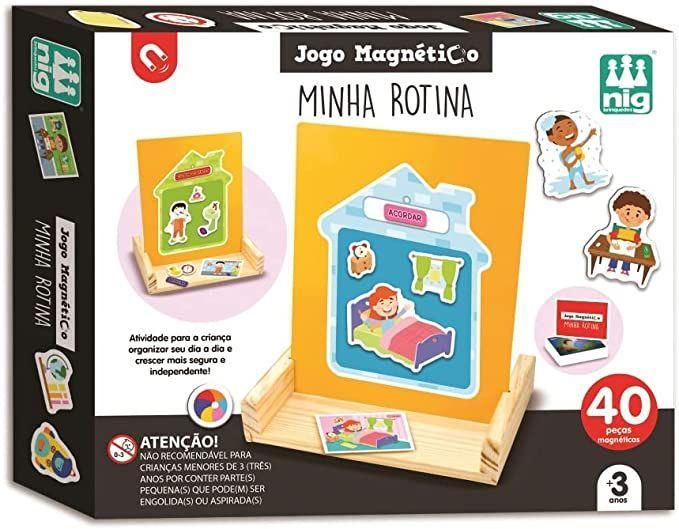 Imagem de Jogo Educativo Magnético Minha Rotina Madeira Nig