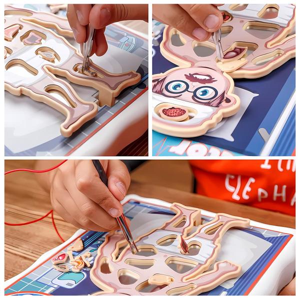 Jogo Educativo Mini Doutor Crazy Doctor Com Pinça Roleta E