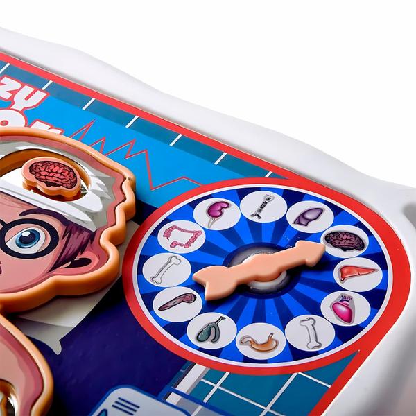 Jogo Educativo Mini Doutor Crazy Doctor Com Pinça Roleta E