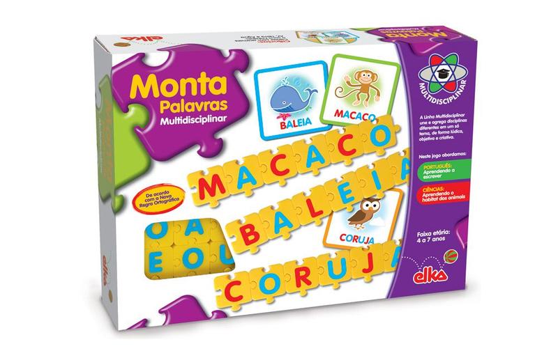 Imagem de Jogo Educativo - Monta Palavras Multidisciplinar - Elka