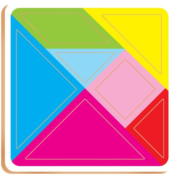 Jogo Educativo Montessori Tangram em Madeira - Nig Imagem de Jogo Educativo Montessori Tangram em Madeira - Nig