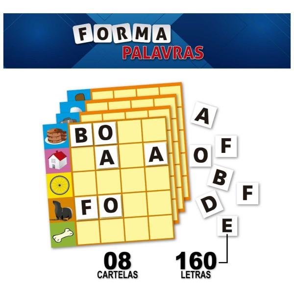 Imagem de Jogo Educativo Pedagógico Aprendendo Letras Forma Palavras