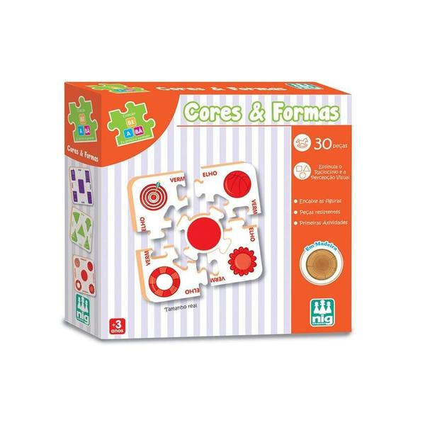 Jogo Educativo Pedagógico Encaixe Cores E Formas 0416 - Nig Brinquedos Imagem de Jogo Educativo Pedagógico Encaixe Cores E Formas 0416 - Nig Brinquedos