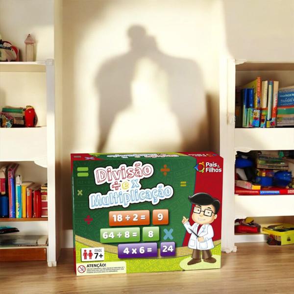 Jogo Educativo Pedagógico Escolar Adição Multiplicação Divisão Matemática Infantil - Pais & Filhos Imagem de Jogo Educativo Pedagógico Escolar Adição Multiplicação Divisão Matemática Infantil