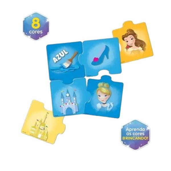 Imagem de Jogo Educativo Princesa Disney Agrupando as Cores - Ref 2020 - Mimo Brinquedos