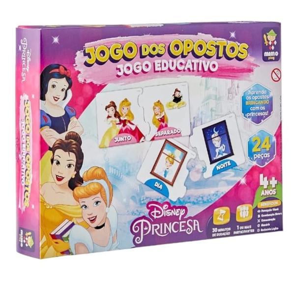 Imagem de Jogo Educativo Princesa Disney Jogo dos Opostos - Ref 2027 - Mimo Brinquedos