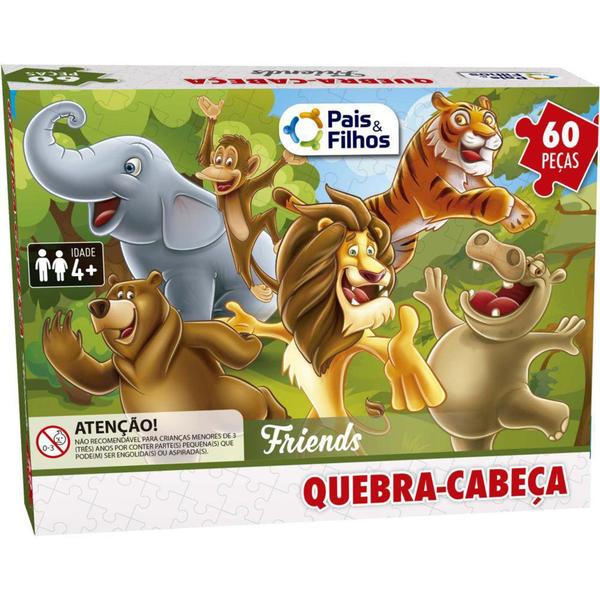 Imagem de Jogo Educativo Quebra Cabeça Friends 60Pçs Pais & Filhos - Pais e Filhos