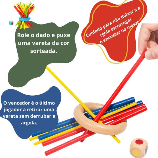 Jogo Educativo Tira Varetas - Coordenação e Diversão Interativo Infantil - Arts Imagem de Jogo Educativo Tira Varetas - Coordenação e Diversão Interativo Infantil