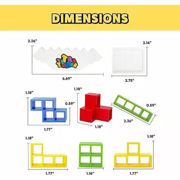 Imagem de Jogo Educativo Tower Tetris Tower 48 Piece