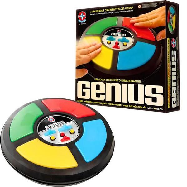 Jogo Eletrônico Desafio Emocionante Genius Estrela Imagem de Jogo Eletrônico Desafio Emocionante Genius Estrela